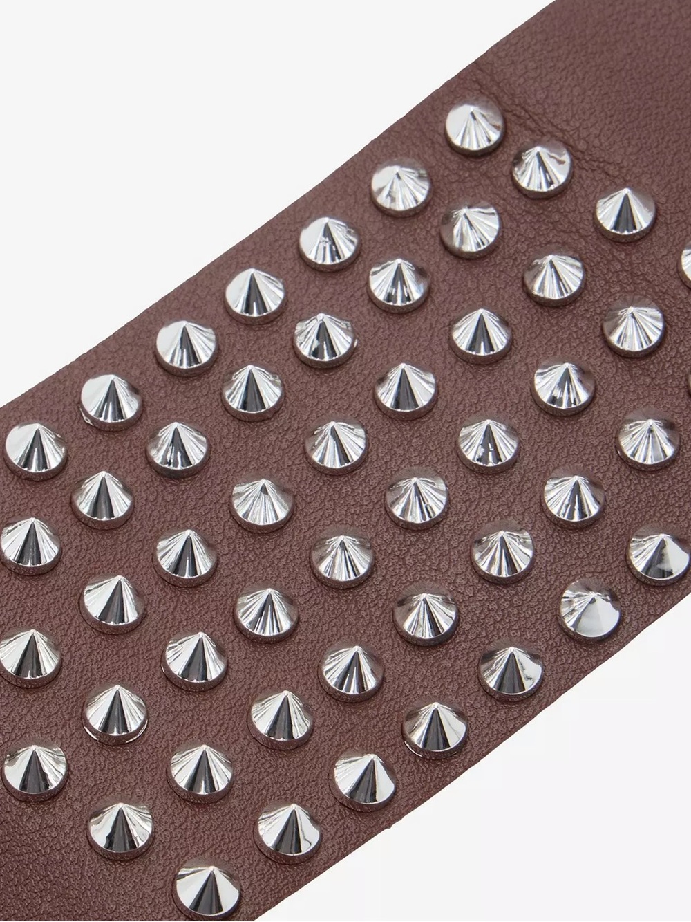 HT Thorn & Fable Brown & Silver Spike Cuff Bracelet
